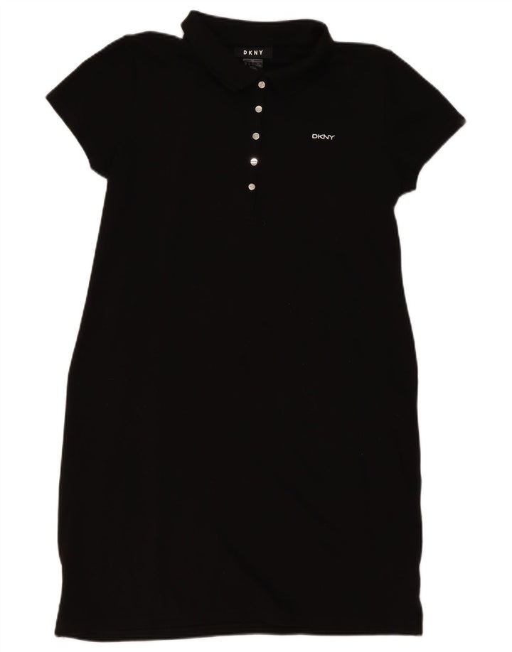 Abito polo da donna Dkny UK 14 grande cotone nero