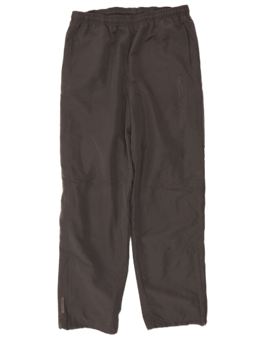 Pantaloni da tuta REEBOK da uomo in poliestere grigio medio