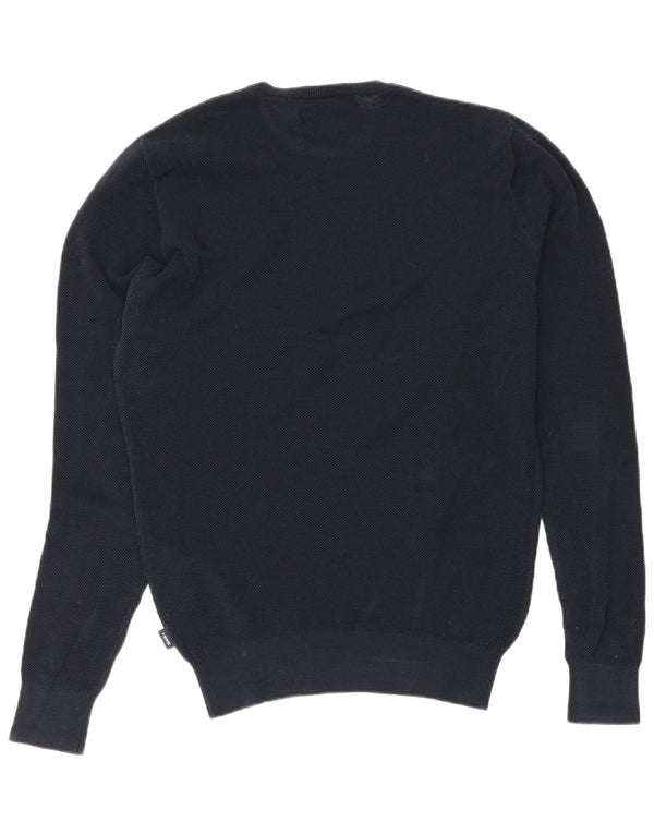 Maglione maglione girocollo da uomo Armani Jeans cotone medio blu navy