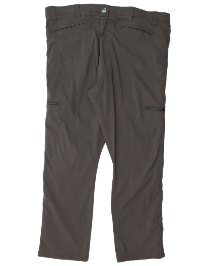 Pantaloni cargo dritti da uomo WRANGLER W44 L30 nylon grigio