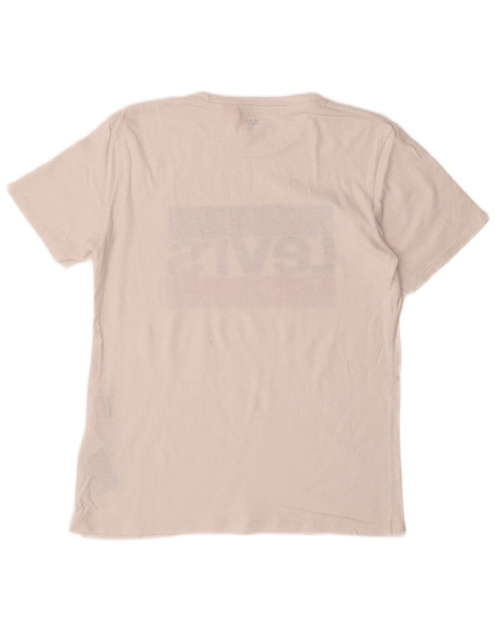 T-shirt grafica da uomo LEVI'S Top piccola in cotone bianco