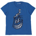 T-shirt grafica da uomo Adidas Top piccola in cotone blu