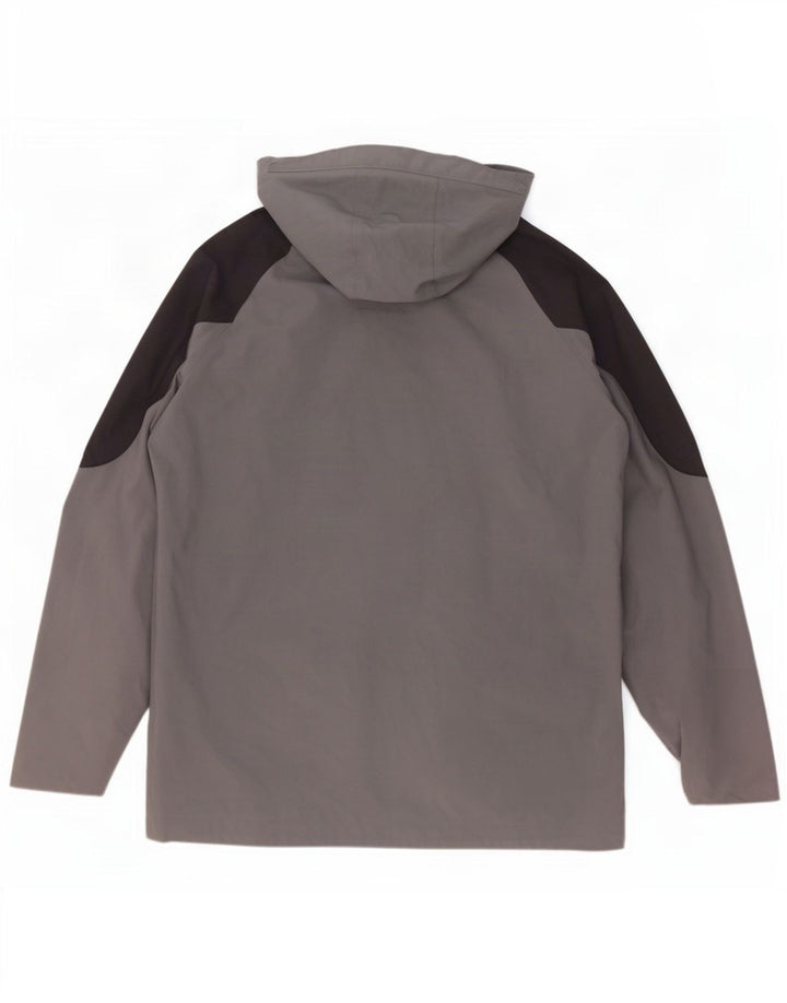 SALEWA Giacca antipioggia da uomo con cappuccio UK 44 XL Grigio Colourblock
