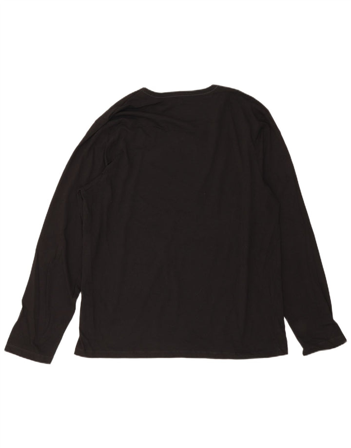 Top HUGO BOSS da uomo a maniche lunghe 2XL cotone nero