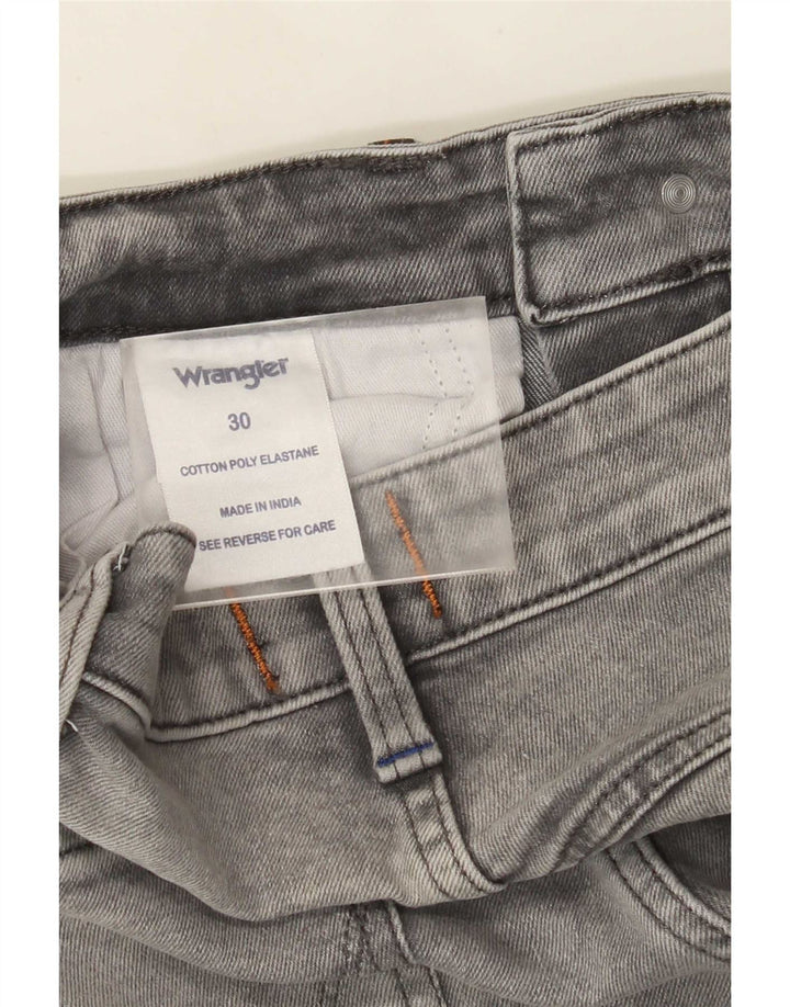 Jeans dritti Zathan da uomo Wrangler W30 L32 cotone grigio
