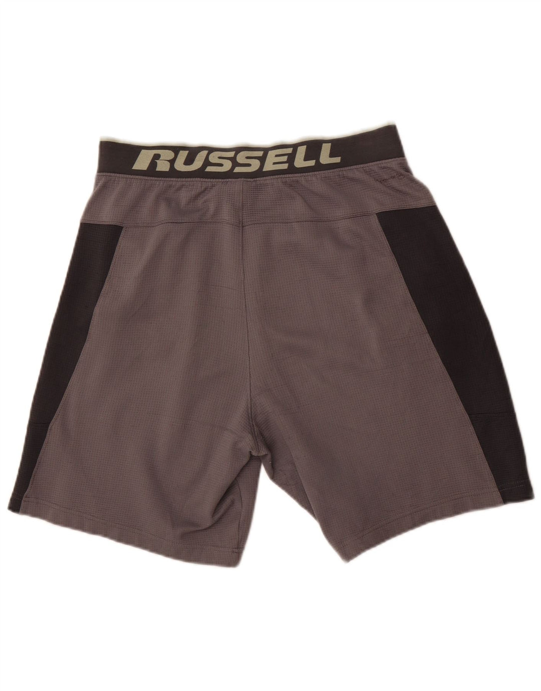Pantaloncini sportivi grafici da uomo Russell Athletic, color grigio medio
