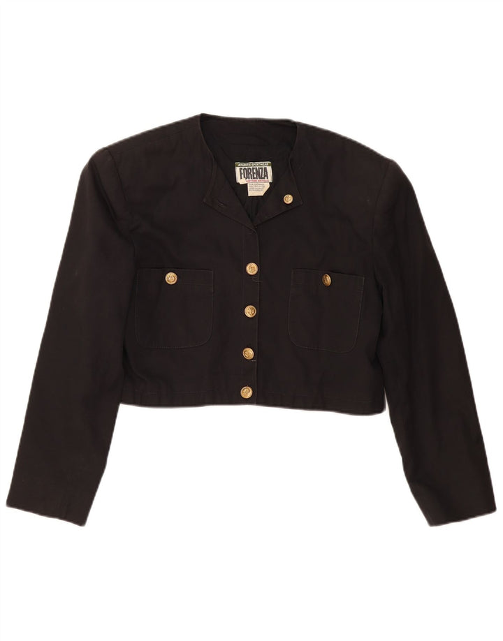 Giacca bolero da donna FORENZA UK 16 grande cotone nero