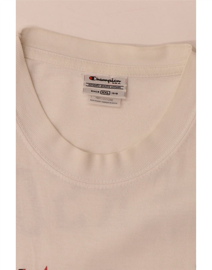 CHAMPION Canotta grafica da uomo Allen Iverson Philadelphia 2XL bianco sporco