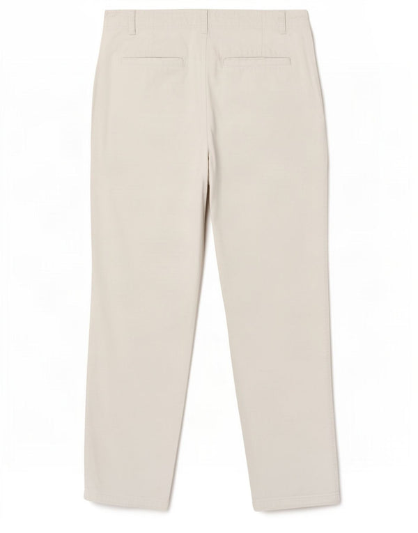 Pantaloni chino dritti da donna Zara EU 36 Small W26 L26 Cotone bianco