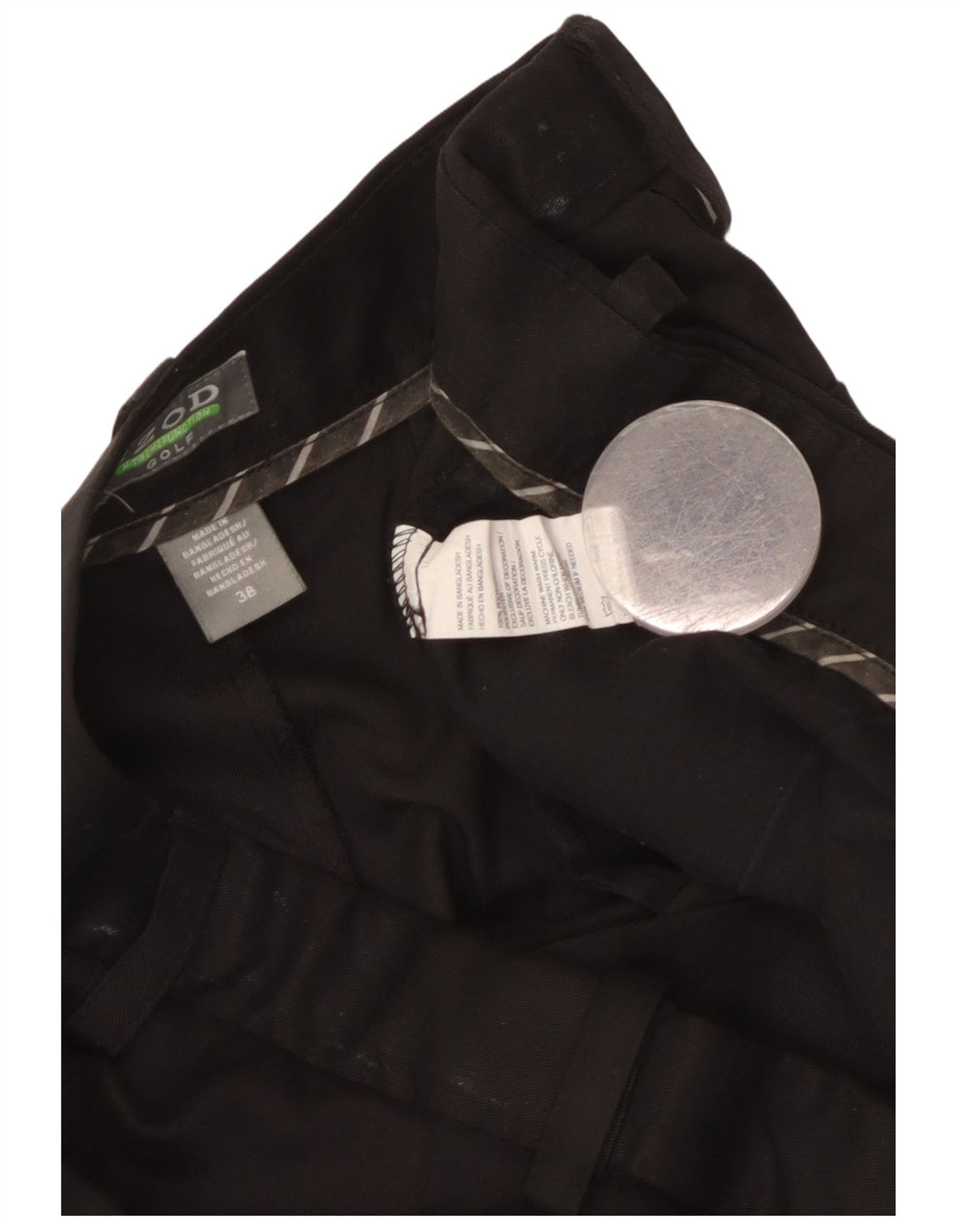 Pantaloncini chino da uomo Izod W38 XL poliestere nero