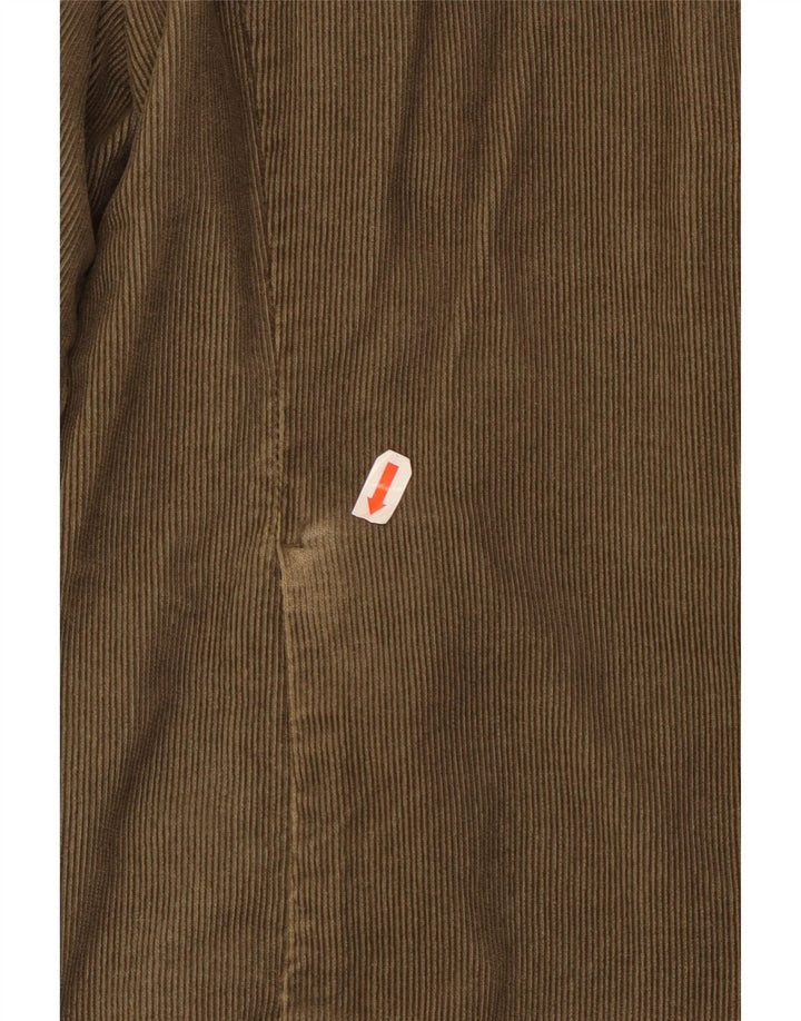 Giacca da donna in velluto a coste Eddie Bauer UK 14 cotone kaki medio