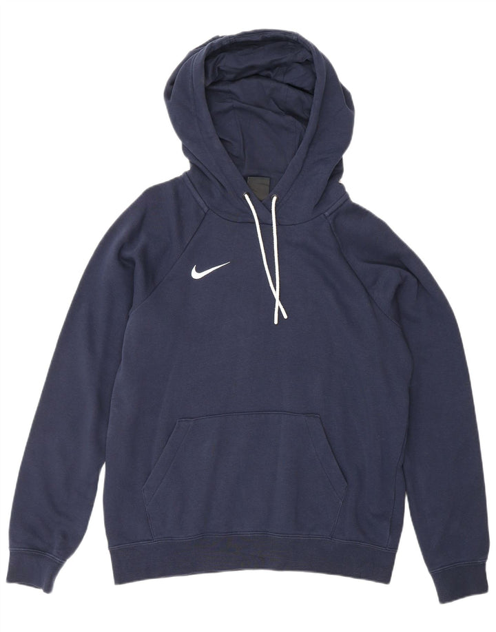 Maglione con cappuccio da uomo NIKE piccolo in cotone blu navy