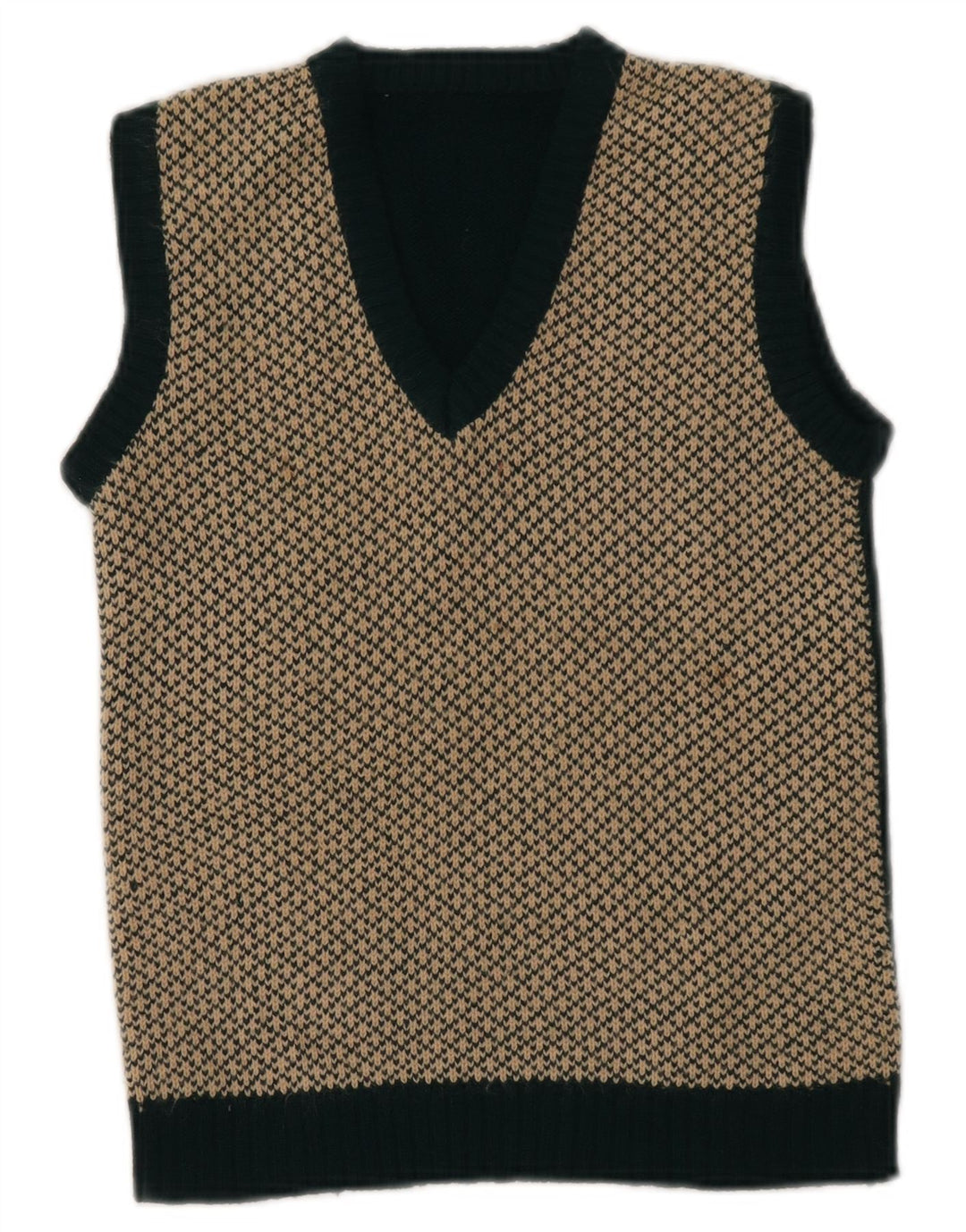 Canotta corta da donna VINTAGE UK 4 XS Verde Fair Isle