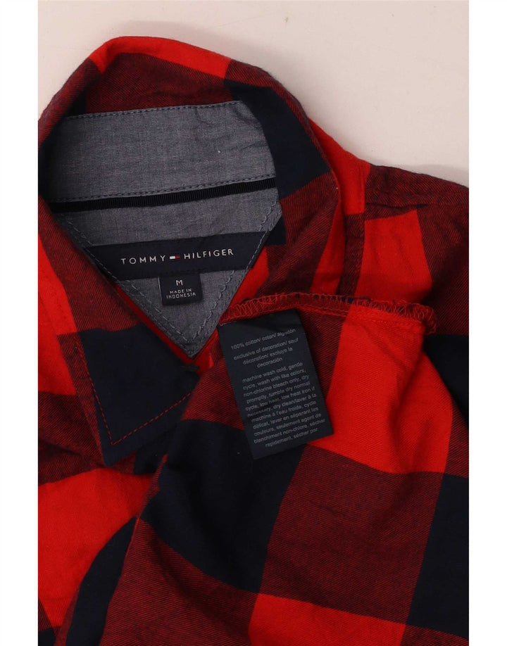 Camicia in flanella pullover da donna Tommy Hilfiger UK 14 Medium Red Gingham