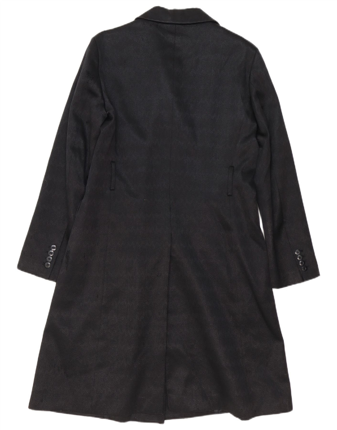Strenesse Gabriele Strehle Cappotto doppiopetto da donna UK 14 Medio Nero