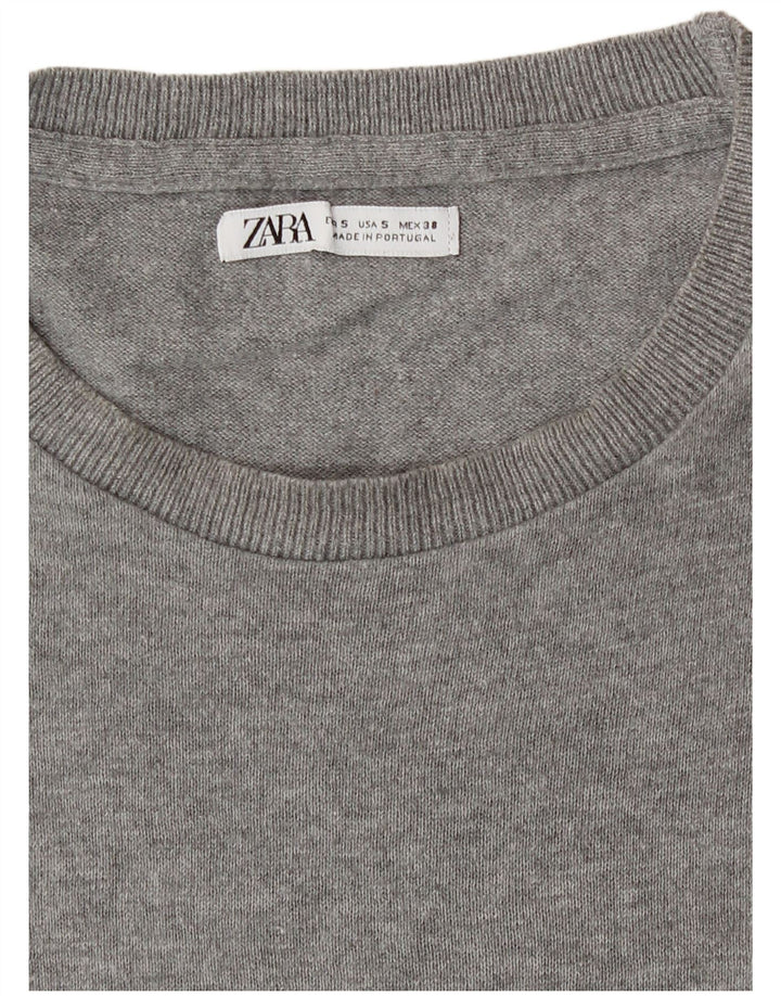 T-shirt Zara da uomo Top piccola grigia