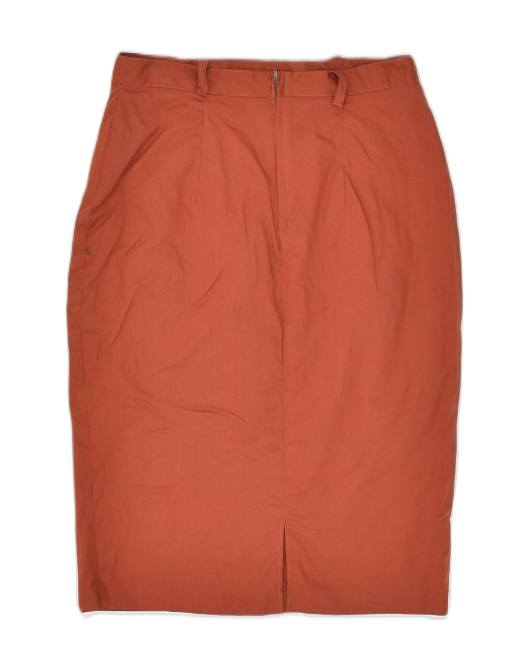 Gonna tubino da donna VINTAGE IT 44 media W28 cotone marrone