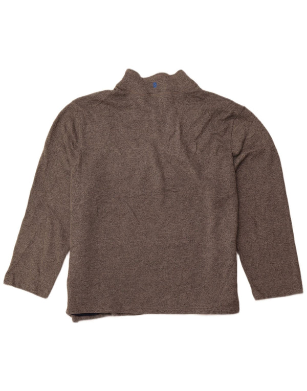 Maglione con cappuccio e zip da uomo con zip e collo IZOD 4XL poliestere grigio