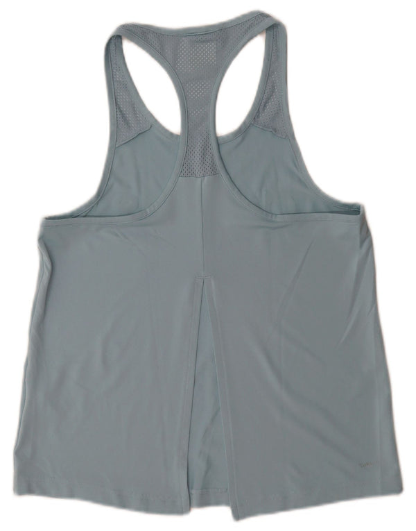 Canottiera grafica Adidas Climalite da donna UK 8/10 piccola poliestere blu