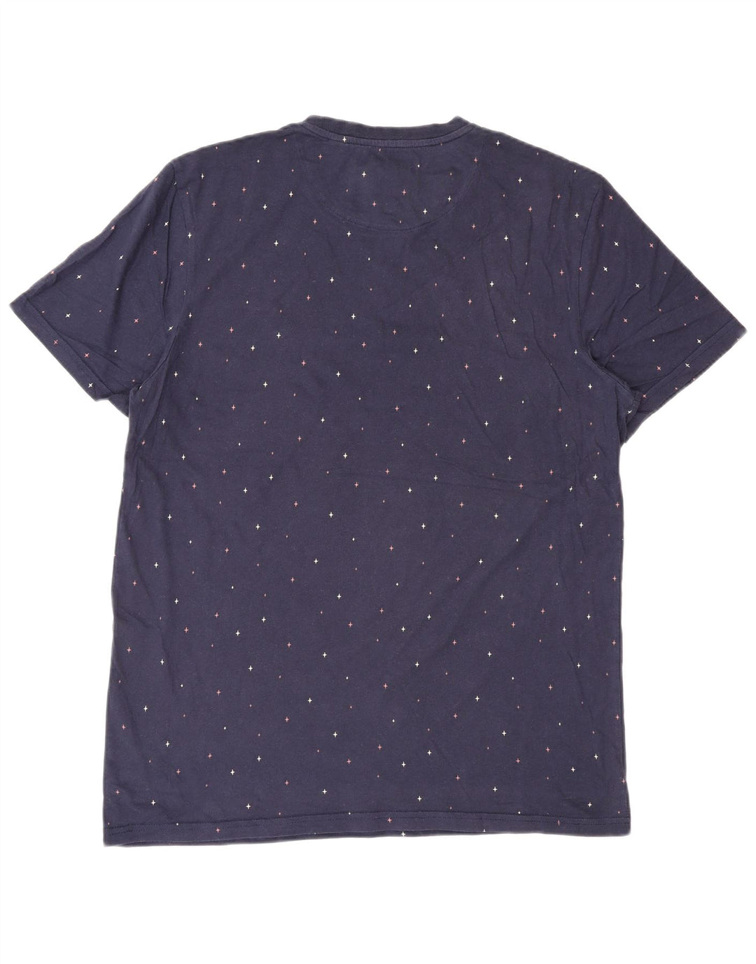 T-shirt da uomo Lyle & Scott Top grande in cotone screziato blu navy