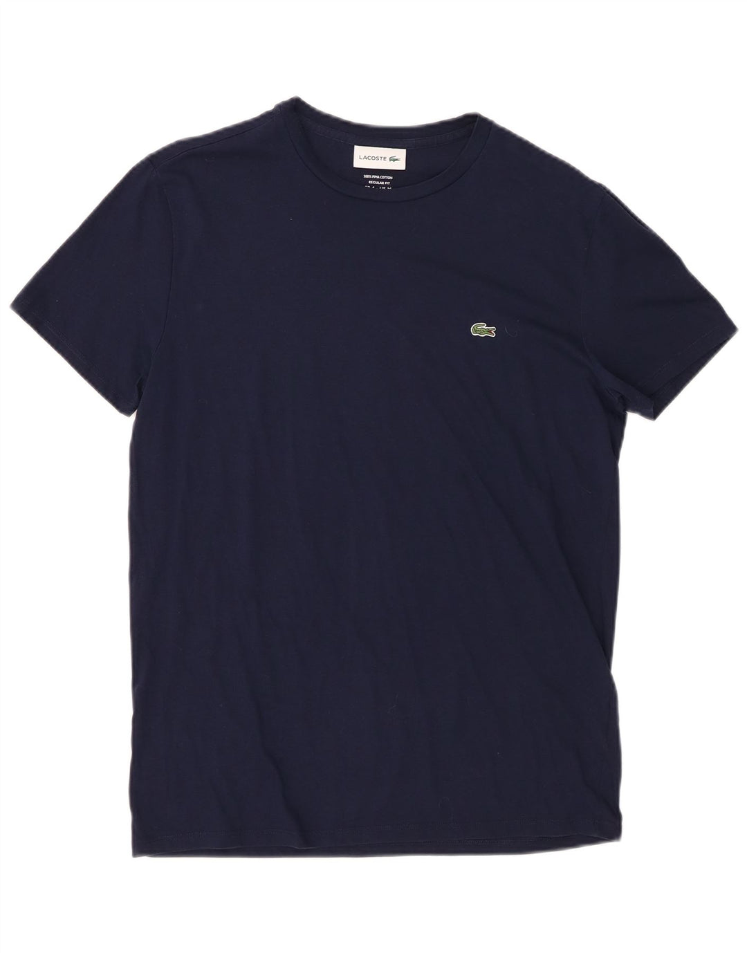 T-shirt Lacoste da uomo dalla vestibilità regolare, taglia 4, cotone blu navy medio