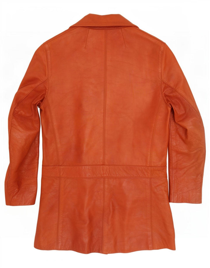 Vintage da uomo UK 34 XS in pelle marrone