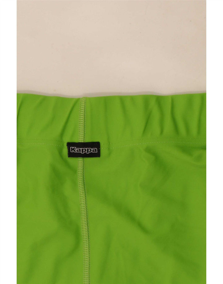 Pantaloncini sportivi Kappa da donna UK 10 Small Verde Poliammide