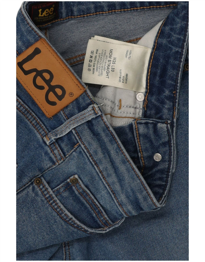 Jeans dritti mamma Lee da donna W25 L30 cotone blu