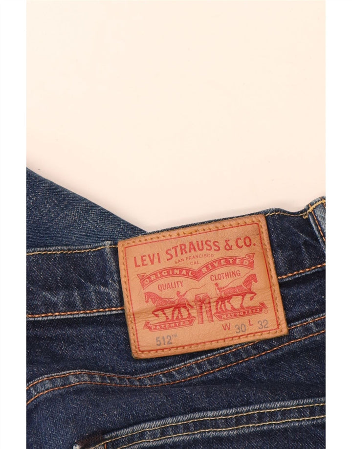 Jeans Levi's Uomo 512 Slim Tapered W30 L30 Cotone Blu