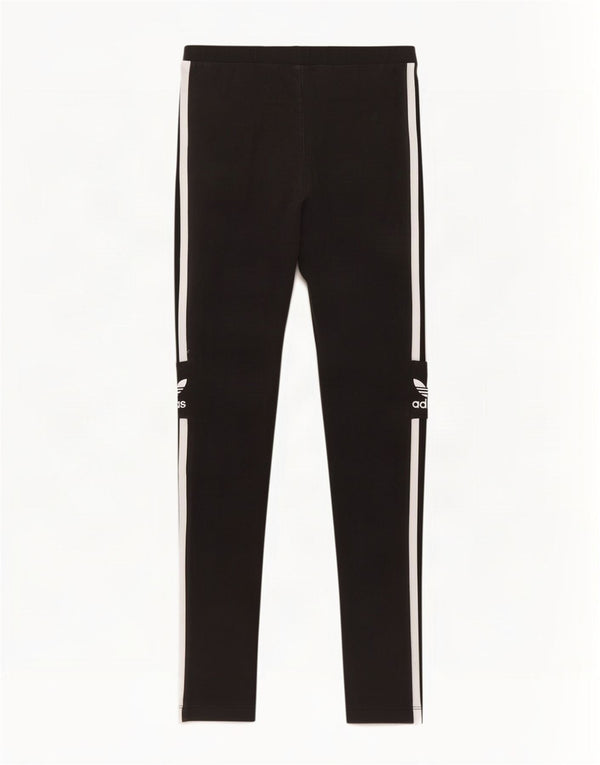 Leggings grafici da donna Adidas UK 8 piccoli cotone nero
