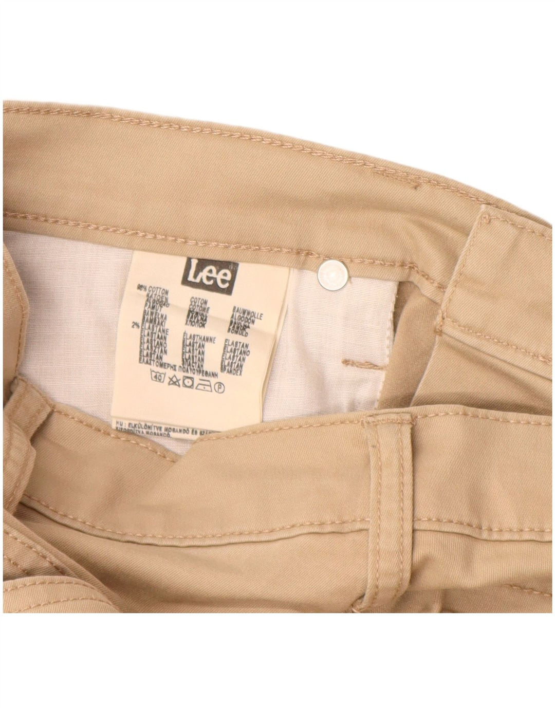 Pantaloni casual dritti Powell da uomo LEE W34 L36 in cotone beige