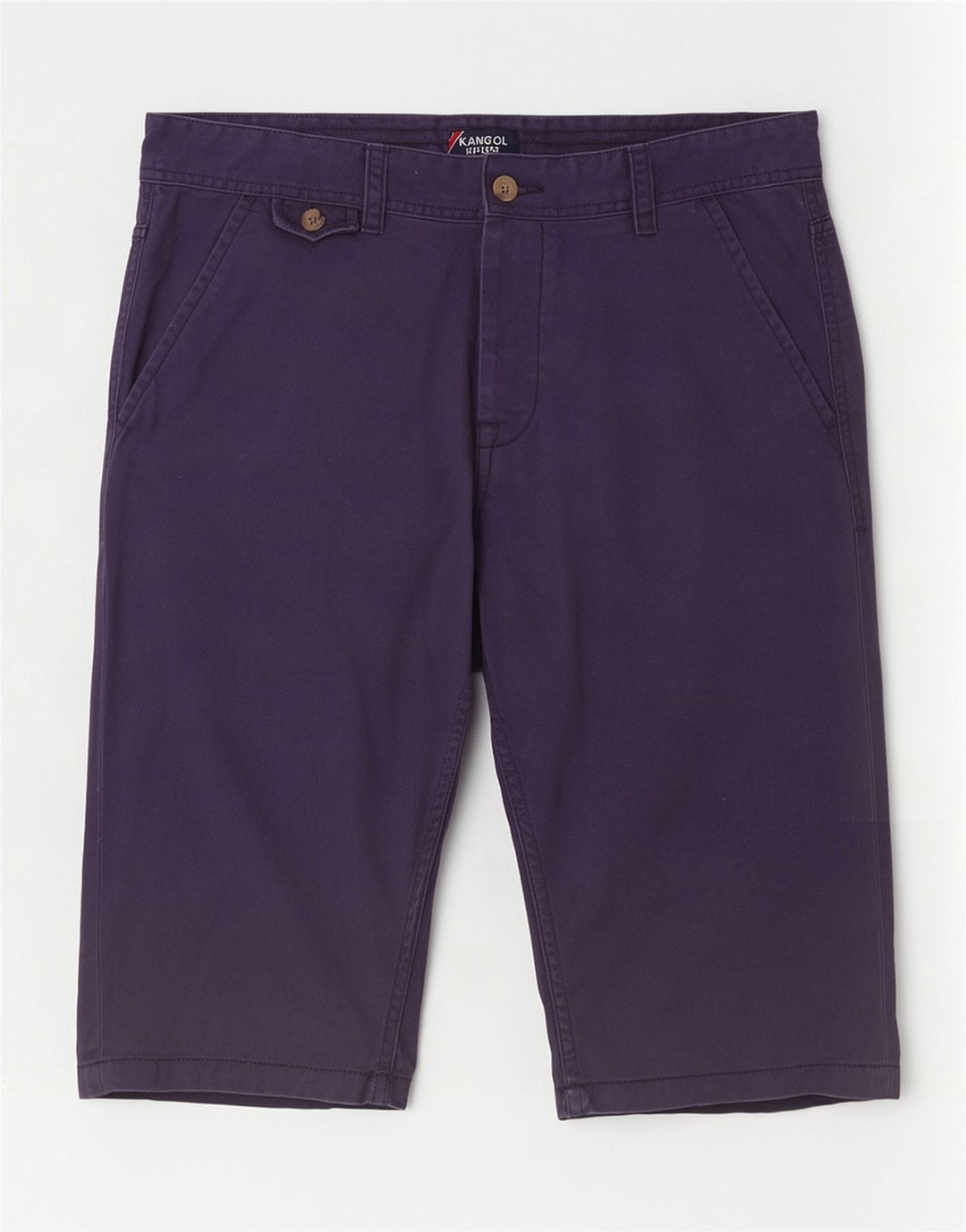 Pantaloncini chino da uomo Kangol medi W32 in cotone blu navy