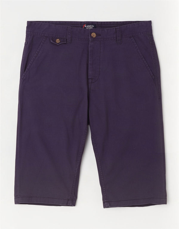 Pantaloncini chino da uomo Kangol medi W32 in cotone blu navy