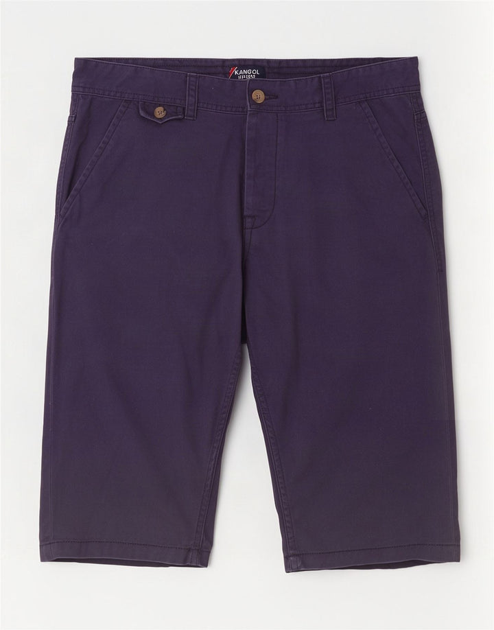 Pantaloncini chino da uomo Kangol medi W32 in cotone blu navy