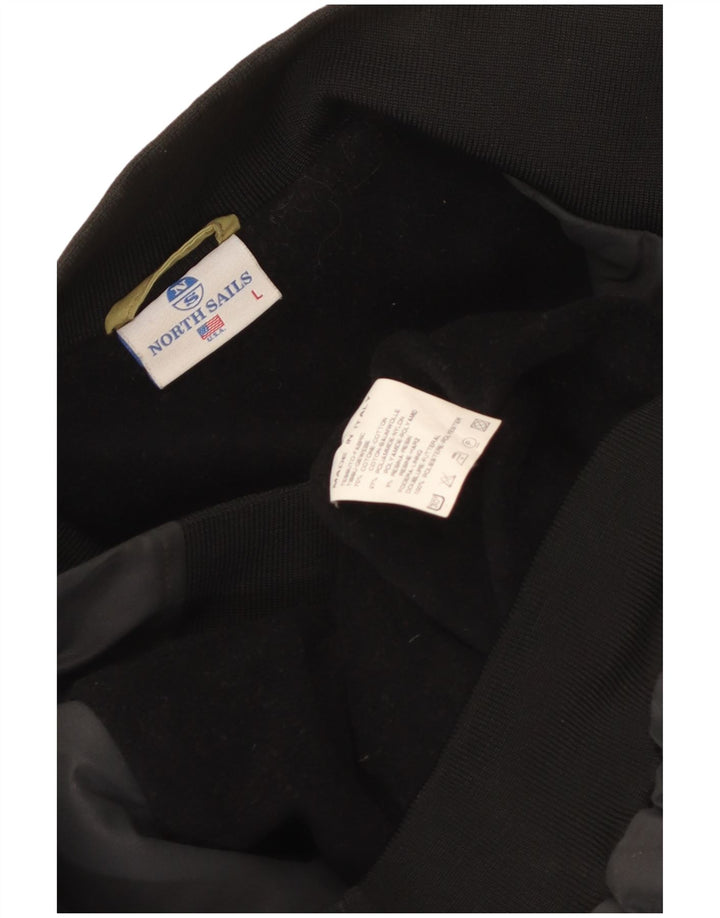 Giubbotto bomber da uomo North Sails UK 40 Large in cotone color block nero