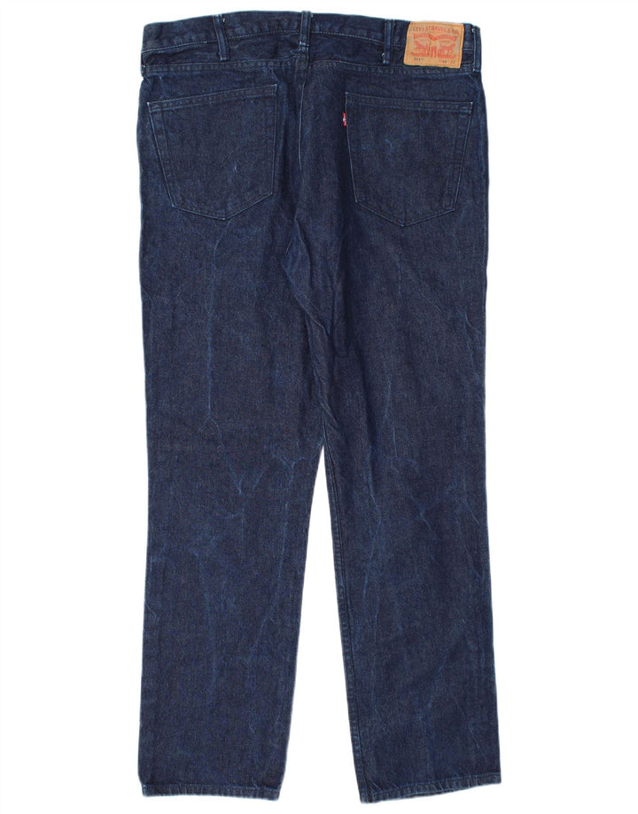 Levi's Uomo 511 Slim Jeans W40 L32 Blu Navy Cotone Classico