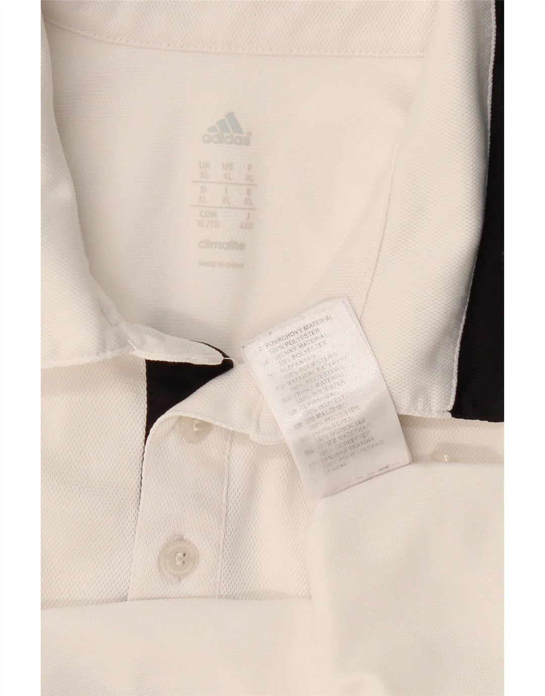Polo ADIDAS da uomo Climalite XL poliestere color block bianco