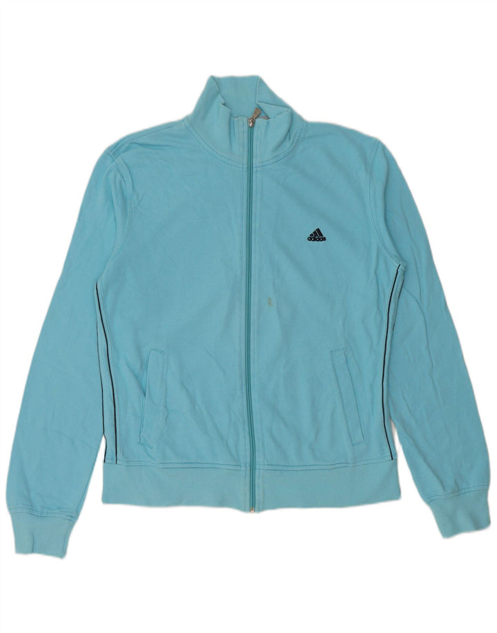 Giacca da tuta da donna ADIDAS EU 44/46 Large Blu Cotone