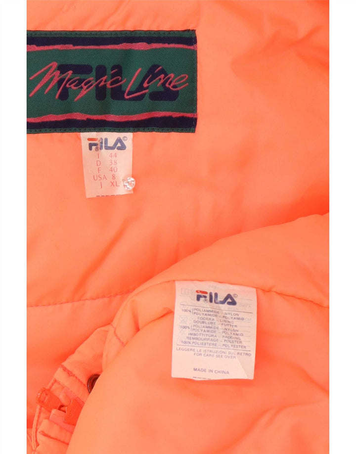 Cappotto imbottito oversize con cappuccio da donna Fila IT 44 arancione medio in poliammide