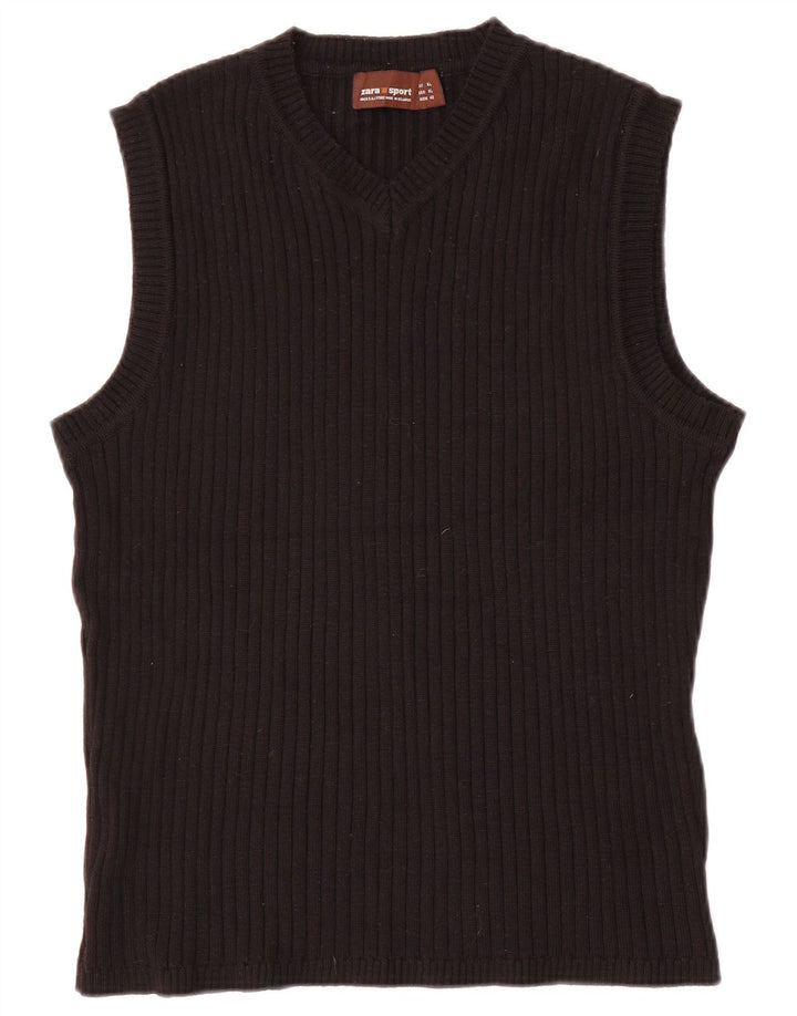 Canotta canotta da donna Zara UK 18 XL lana nera