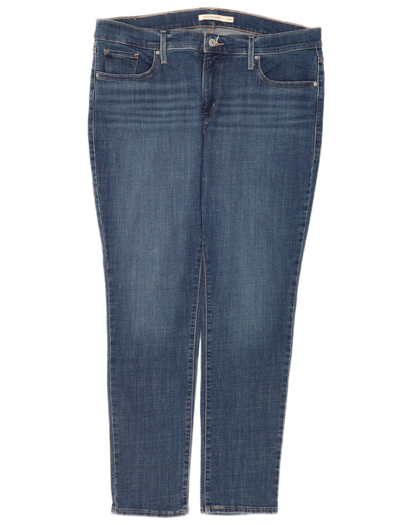 Levi's Donna 311 Shaping Skinny Jeans US 16 2XL W36 L30 Cotone Blu