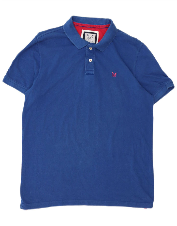 Crew Clothing Polo da uomo grande in cotone blu
