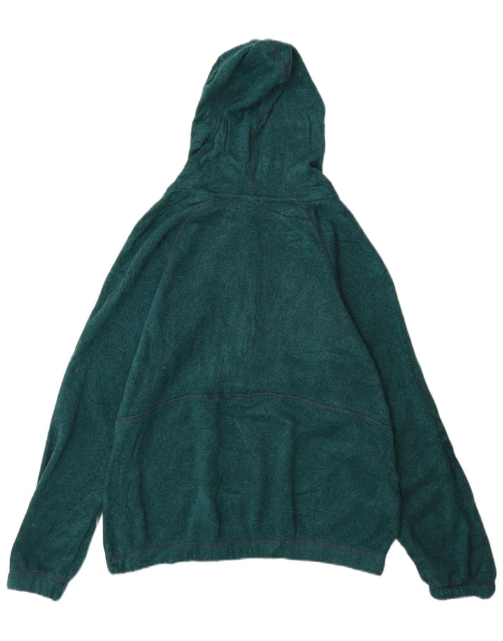 Maglione da donna Eddie Bauer con collo a bottoni UK 14 Poliestere verde medio