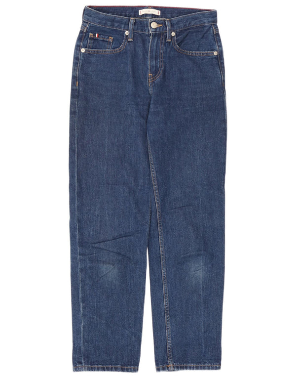 Jeans dritti classici da donna Tommy Hilfiger W26 L28 cotone blu