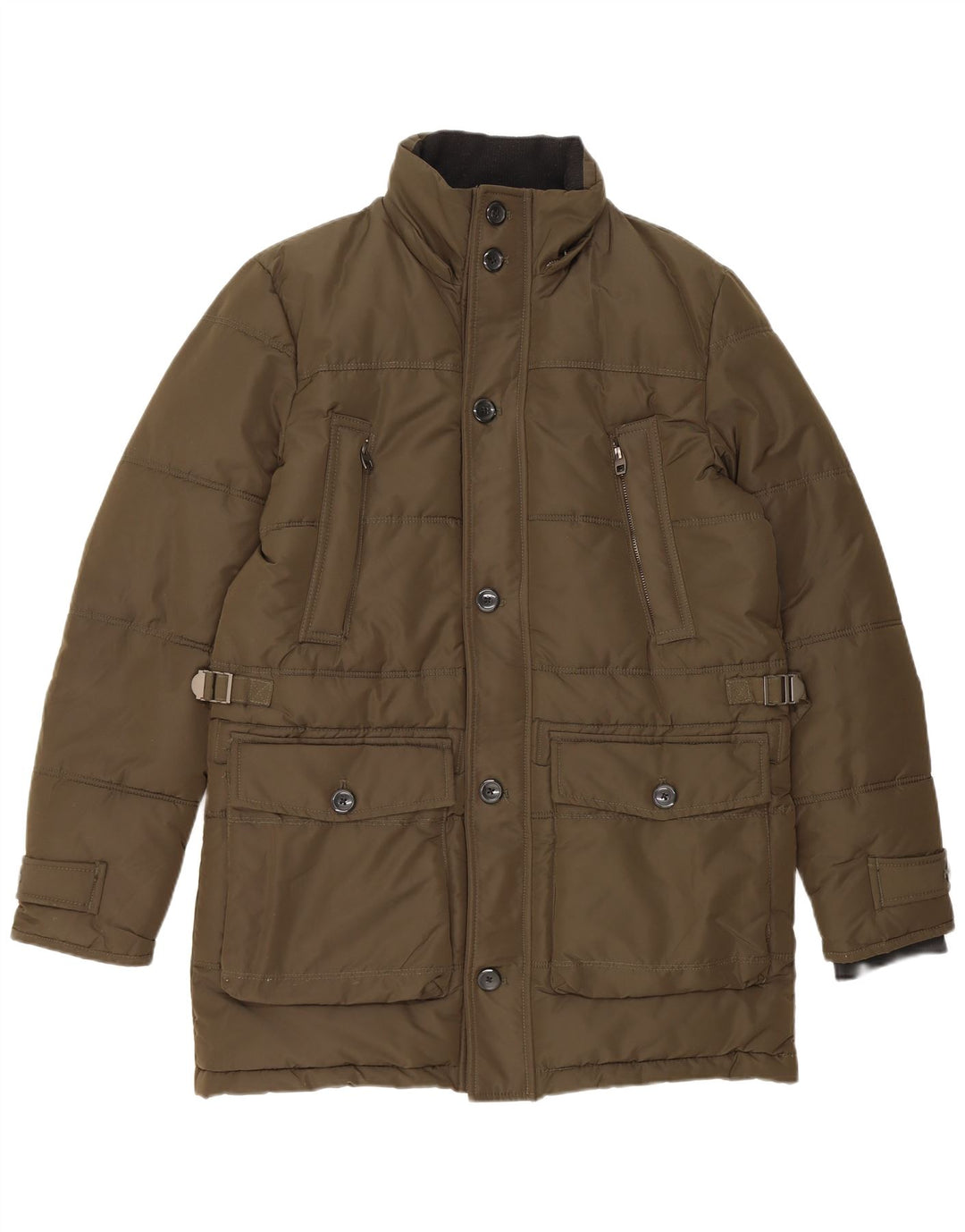 Giacca imbottita da uomo Zara UK 38 media kaki