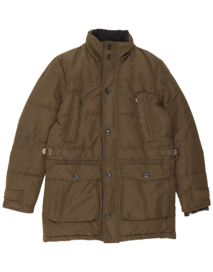Giacca imbottita da uomo Zara UK 38 media kaki