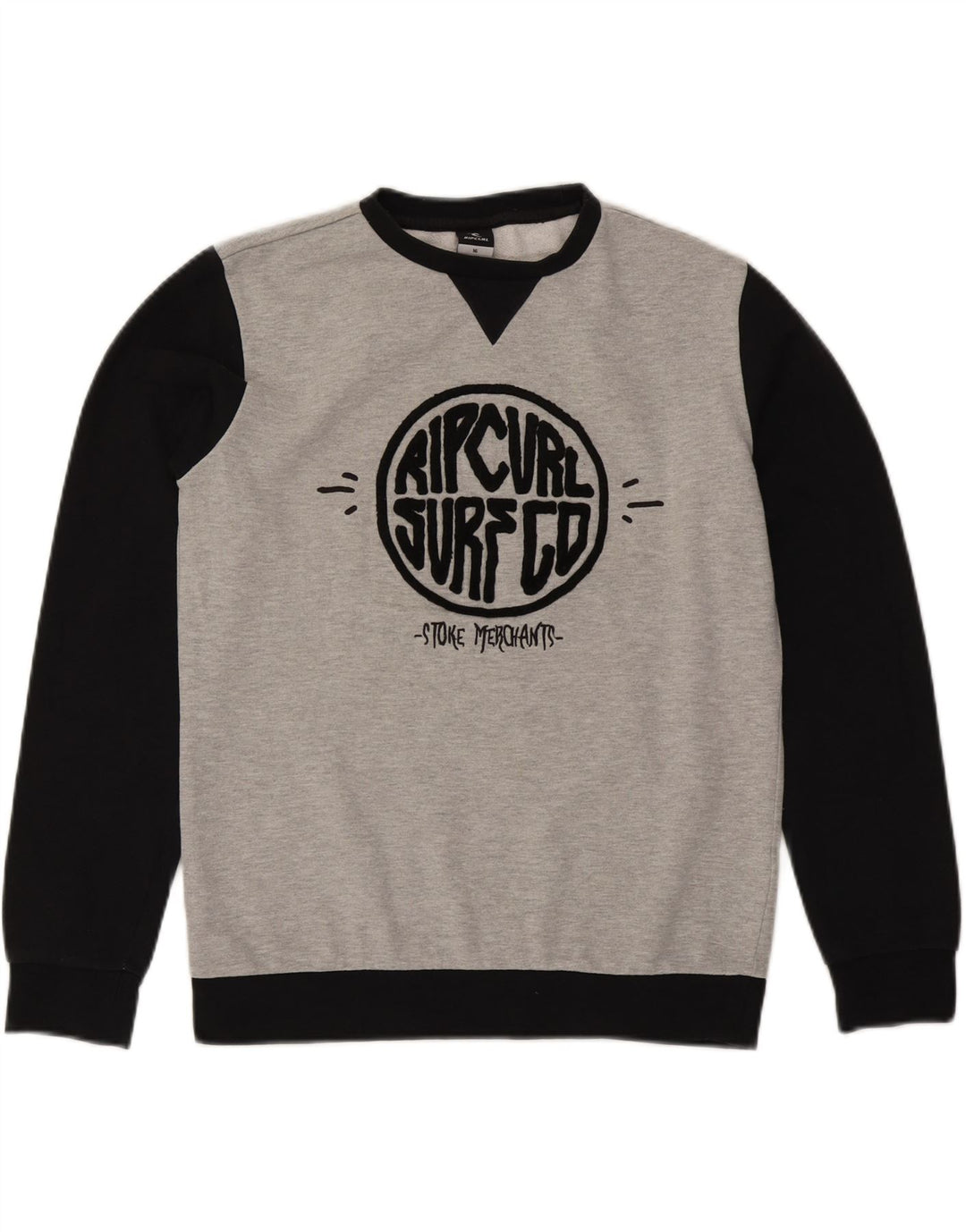 Felpa grafica da ragazzo Rip Curl 15-16 anni in cotone color block grigio