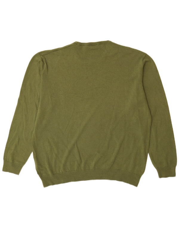 Polo Assn. Maglione maglione girocollo da uomo 3XL cotone verde