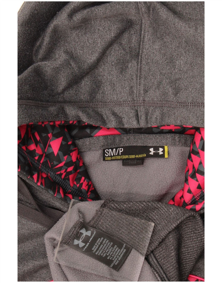 Felpa con cappuccio oversize con grafica da donna Under Armour UK 10 Small Grigio