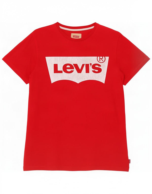 T-shirt grafica per ragazzi Levi's 15-16 anni rossa